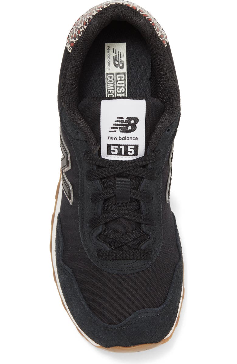 New Balance 515 Suede Sneaker, Alternate, color, Black/ Mahogany