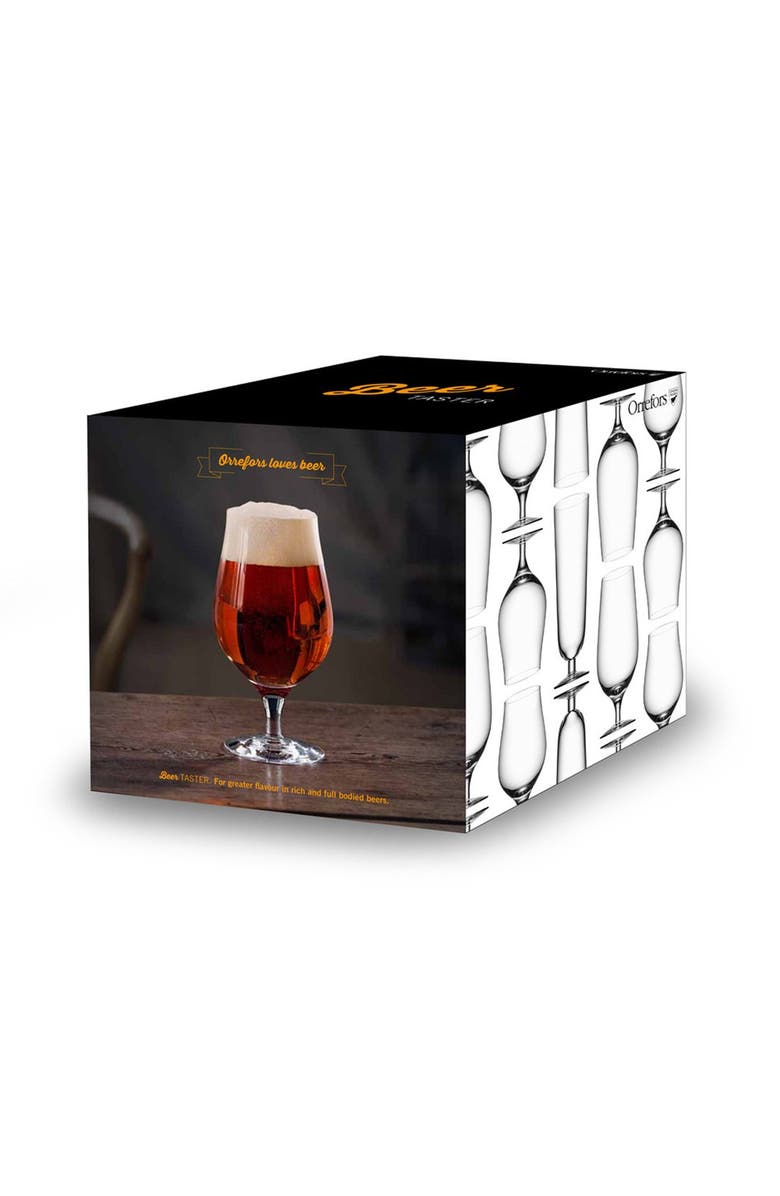 Orrefors Taster Set of 4 Beer Glasses, Alternate, color, White