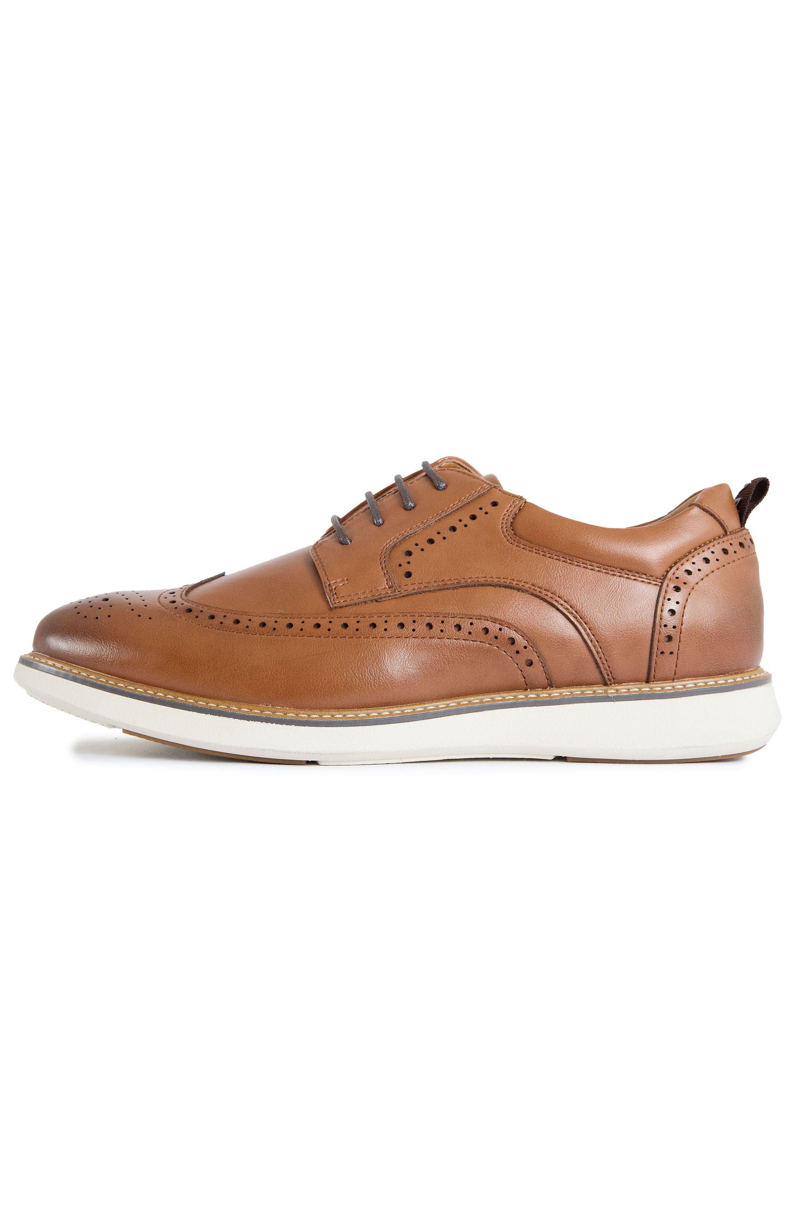 Okra Brogue Casual Shoes, Alternate, color, Brown