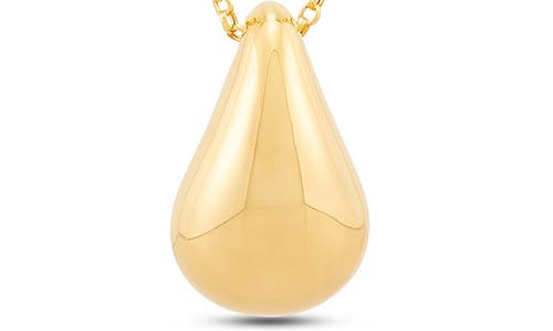 Frankie & Zoe Teardrop Pendant Necklace In Gold