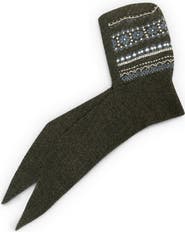 SAACHI Fair Isle Hooded Scarf