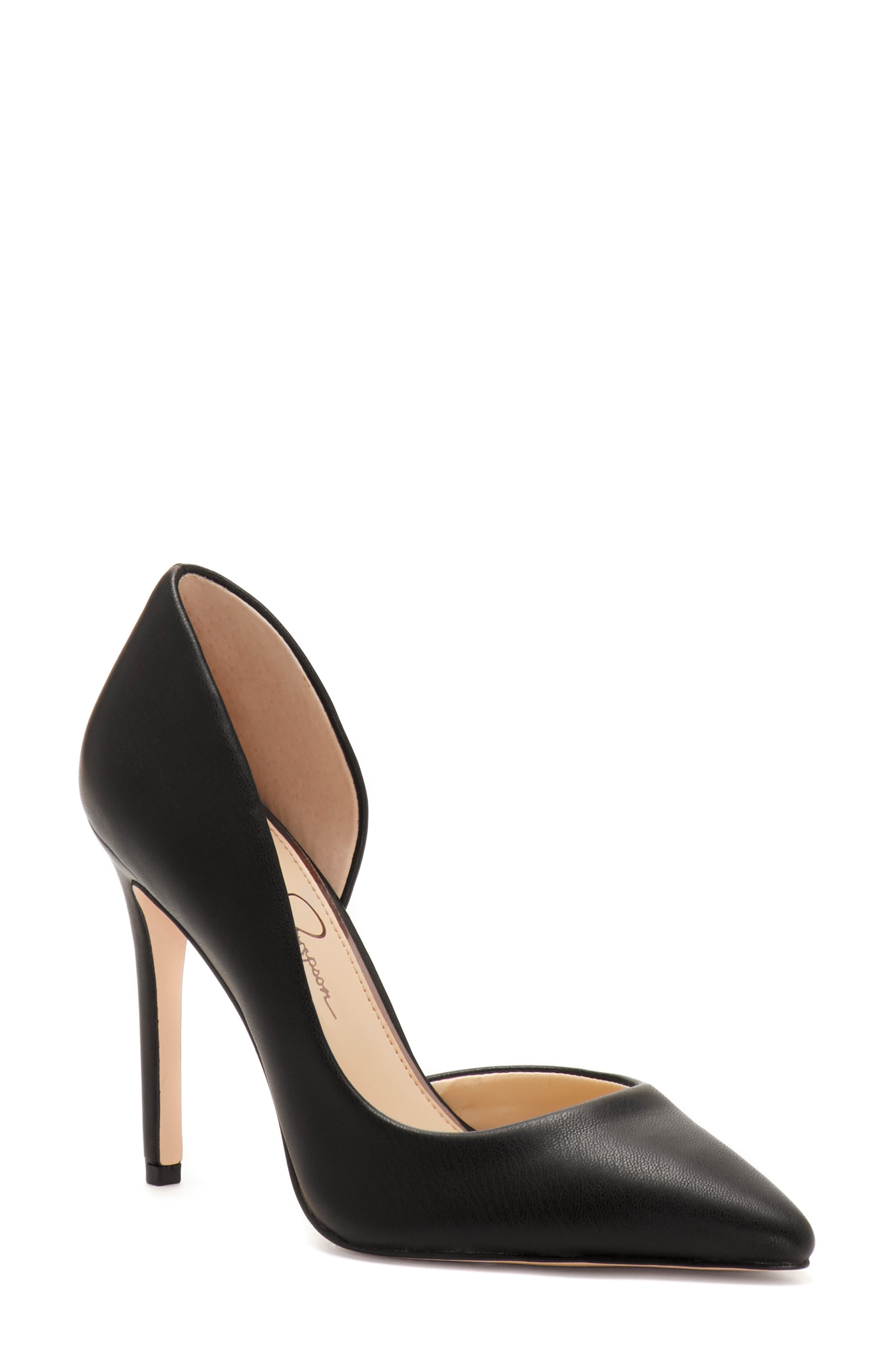 Pheona Pump, Main, color, BLACK FAUX LEATHER