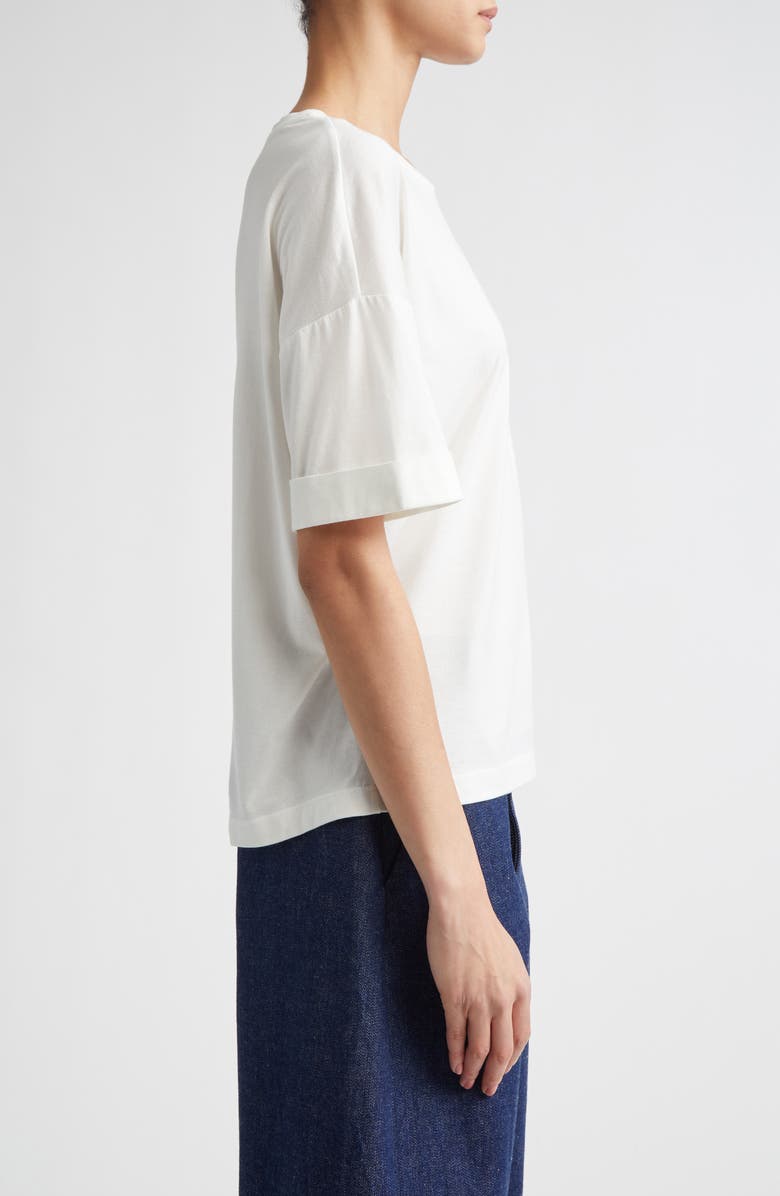 PARTOW Worth Modal & Cashmere T-Shirt, Alternate, color, White