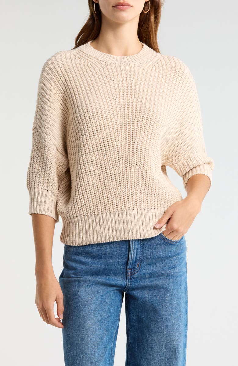Vince Camuto Crewneck Sweater, Main, color, Dusty Birch