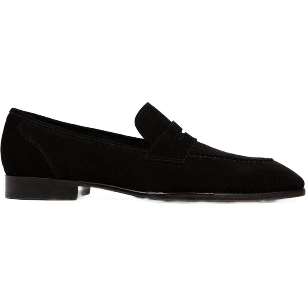 Anthony Veer Belmont Penny Loafer in Velvet Noir Black  product