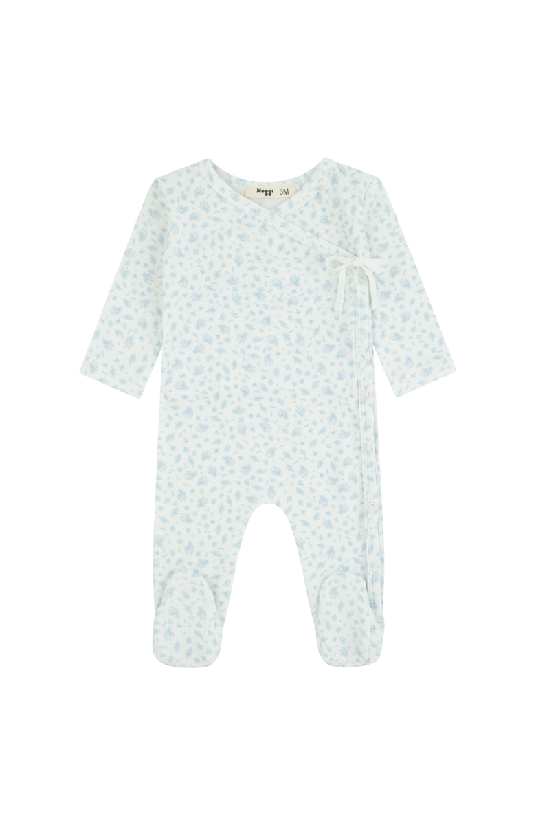 NoggiWear Floral Printed Wrap Footie, Main, color, Blue Floral