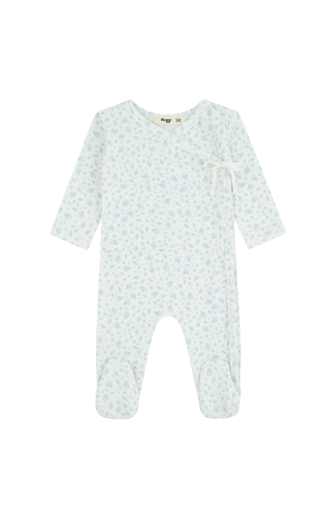 Floral Printed Wrap Footie
