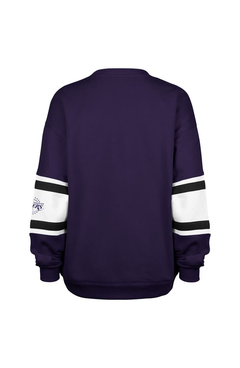 '47 Women's '47 Purple Los Angeles Lakers 2024/25 City Edition Steadfast Paneled Pullover Sweatshirt, Alternate, color, 