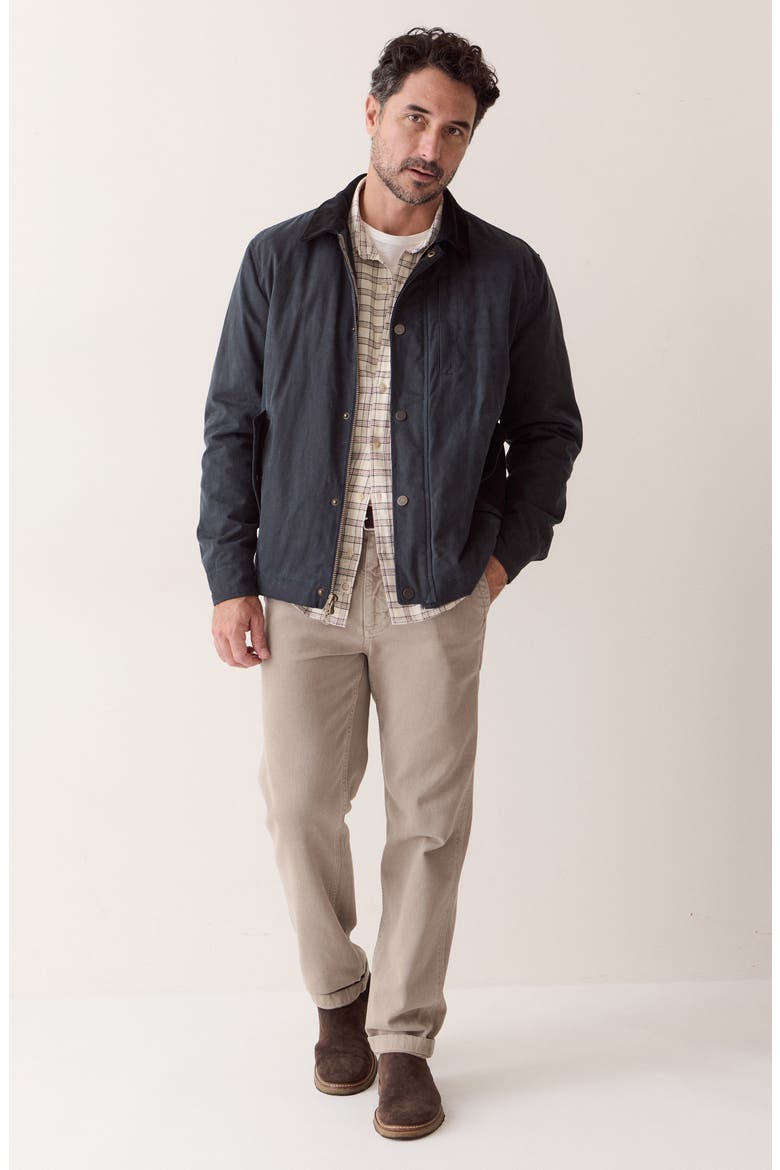 Wax Canvas Barn Jacket, Alternate, color, DARK BLUE