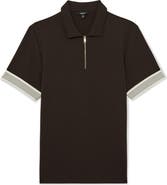Reiss Bruno Quarter Zip Polo