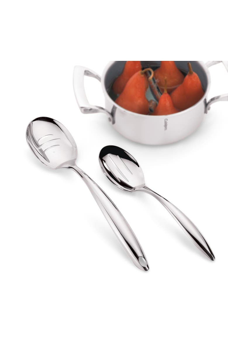 CUISIPRO Tempo Slotted Spoon, 13.5-Inch, Stainless Steel, Alternate, color, Silver