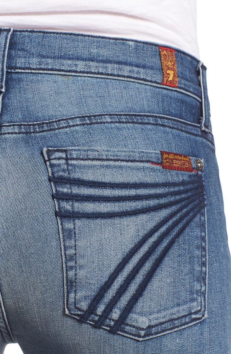 7 For All Mankind <sup>®</sup> Tailorless Dojo Wide Leg Jeans, Alternate, color, 