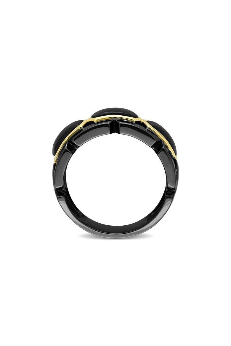 Men's Onyx Bang Ring, Alternate, color, BLACK