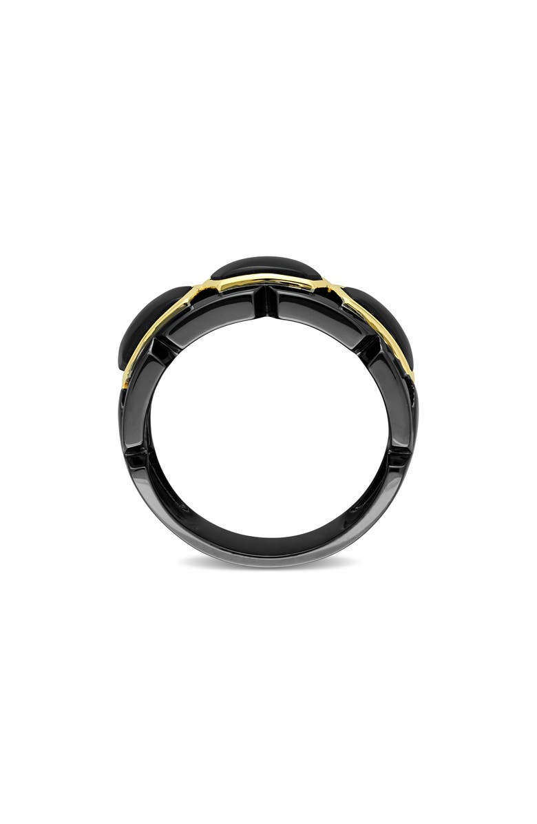 DELMAR Men's Onyx Bang Ring, Alternate, color, Black