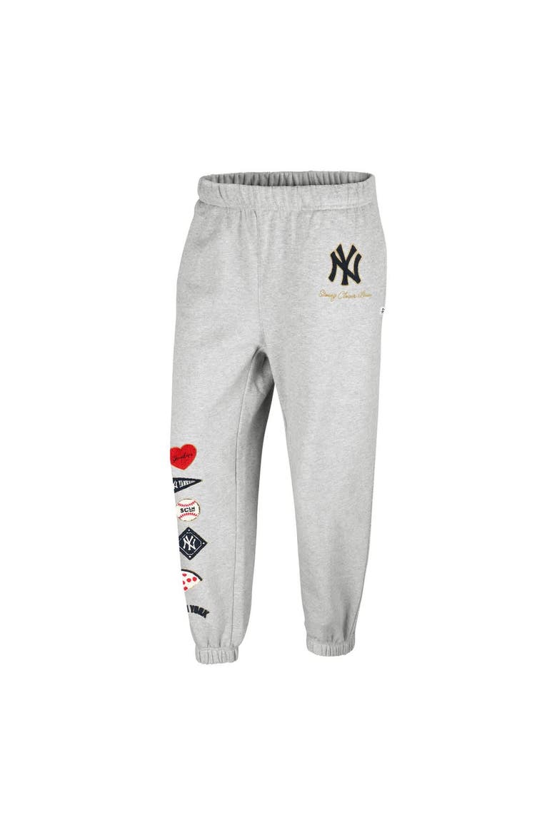 Women's '47 x Stoney Clover Lane Heather Gray New York Yankees Venice Jogger Pants, Alternate, color, Heather Gray