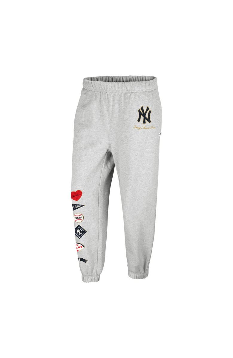 Stoney Clover Lane X '47 Women's '47 x Stoney Clover Lane Heather Gray New York Yankees Venice Jogger Pants, Alternate, color, Heather Gray