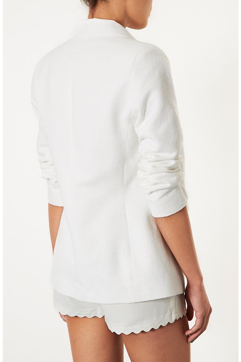 Textured Blazer, Alternate, color, WHITE