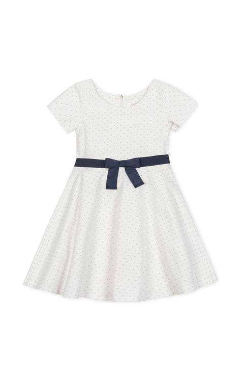 Kids' Organic Short Sleeve Lightweight Knit Skater Dress (Toddler, Little Kid and Big Kid)