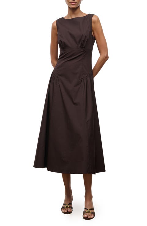 Gwen Drop Waist A-Line Midi Dress