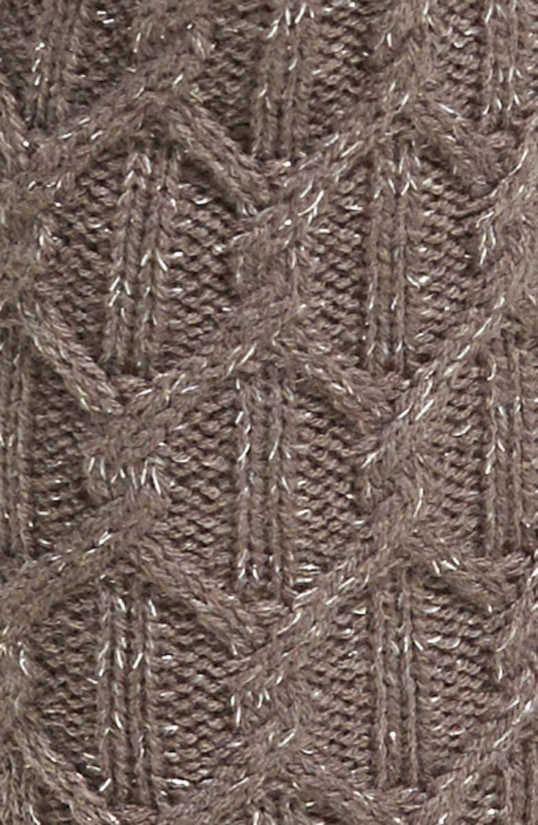 UGG<sup>®</sup> Sparkle Cable Knit Socks, Alternate, color, 