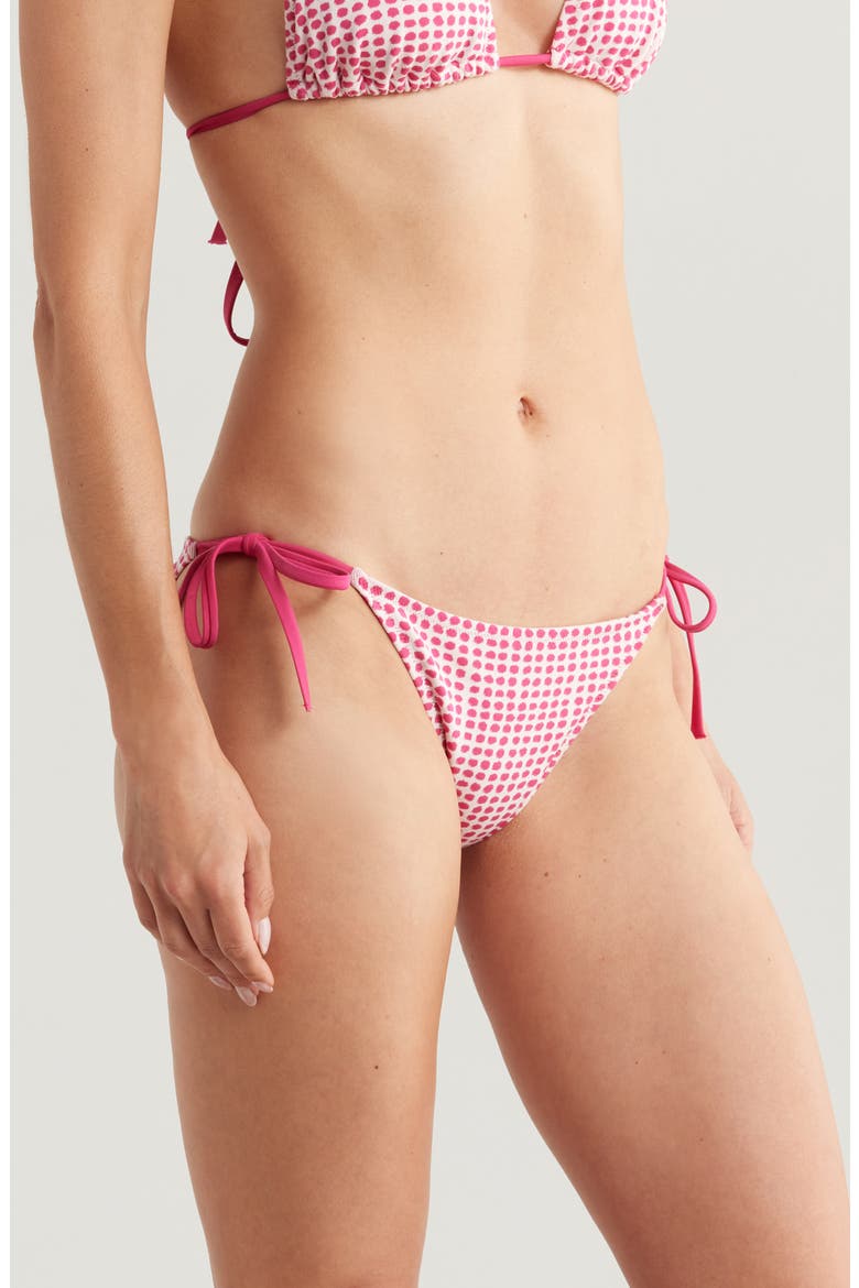 Rekka Side Tie Bikini Bottoms, Alternate, color, SISAY RASPBERRY