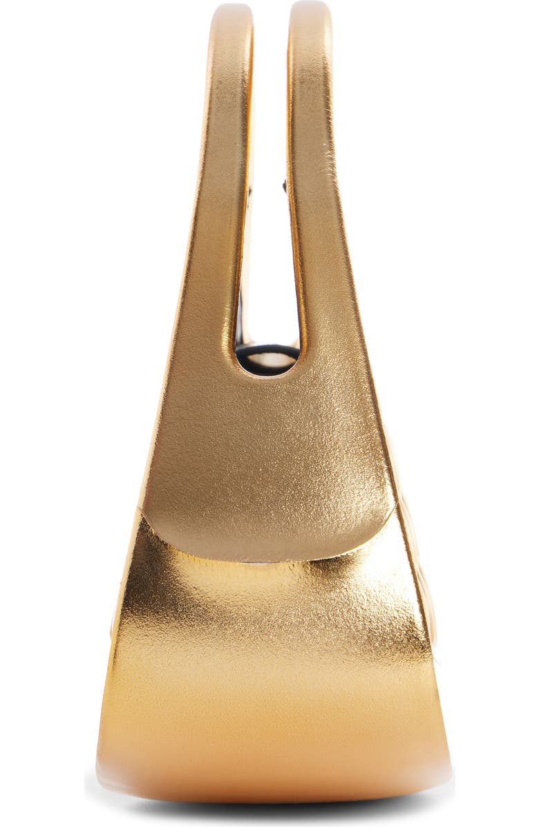 Balmain Medium Jolie Madame Quilted Faux Leather Top Handle Bag, Alternate, color,