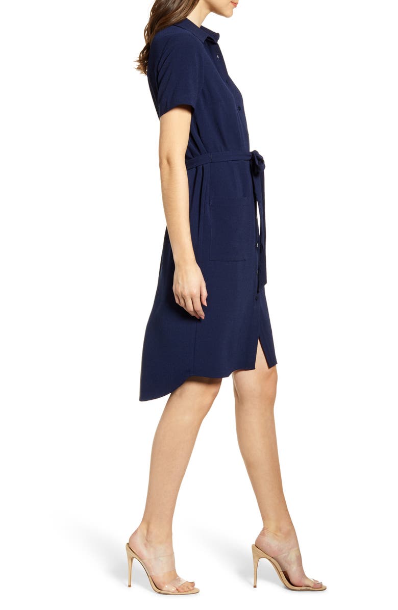 Rachel Parcell Everyday High/Low Shirt Dress, Alternate, color,
