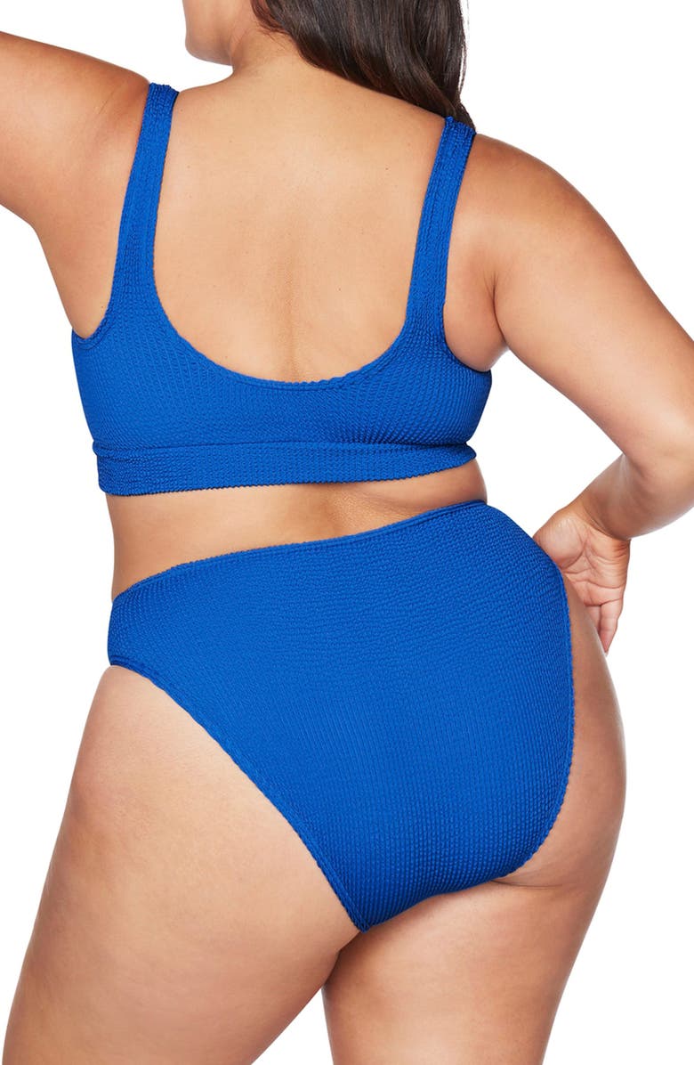 Artesands Kahlo Arte Eco Crinkle Two-Piece Swimsuit, Alternate, color, Artisan Blue