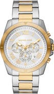 Michael Kors Two Tone Stainless Steel Bracelet Watch, 44mm