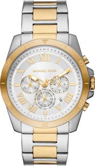 Michael Kors Two Tone Stainless Steel Bracelet Watch, 44mm