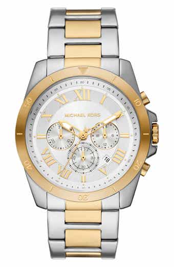 Michael Kors Two Tone Stainless Steel Bracelet Watch, 44mm
