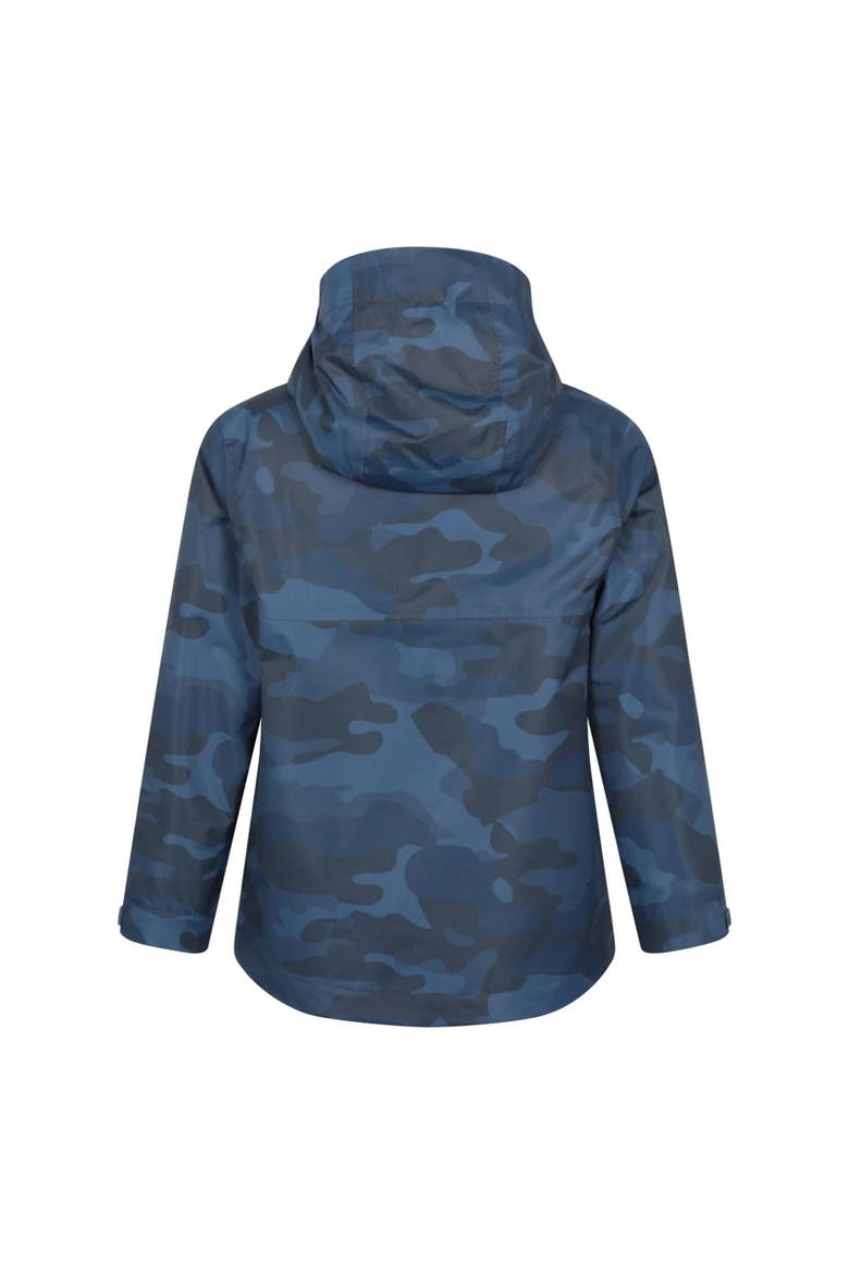 Childrens/kids Ravine Printed Lightweight Waterproof Jacket, Alternate, color, Dark Blue
