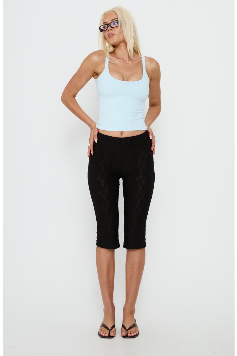 Kasper Cinched Longline Tank Top, Alternate, color, ICE BLUE