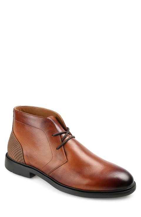 THOMAS AND VINE Aldridge Snake Embossed Chukka Boot (Men)
