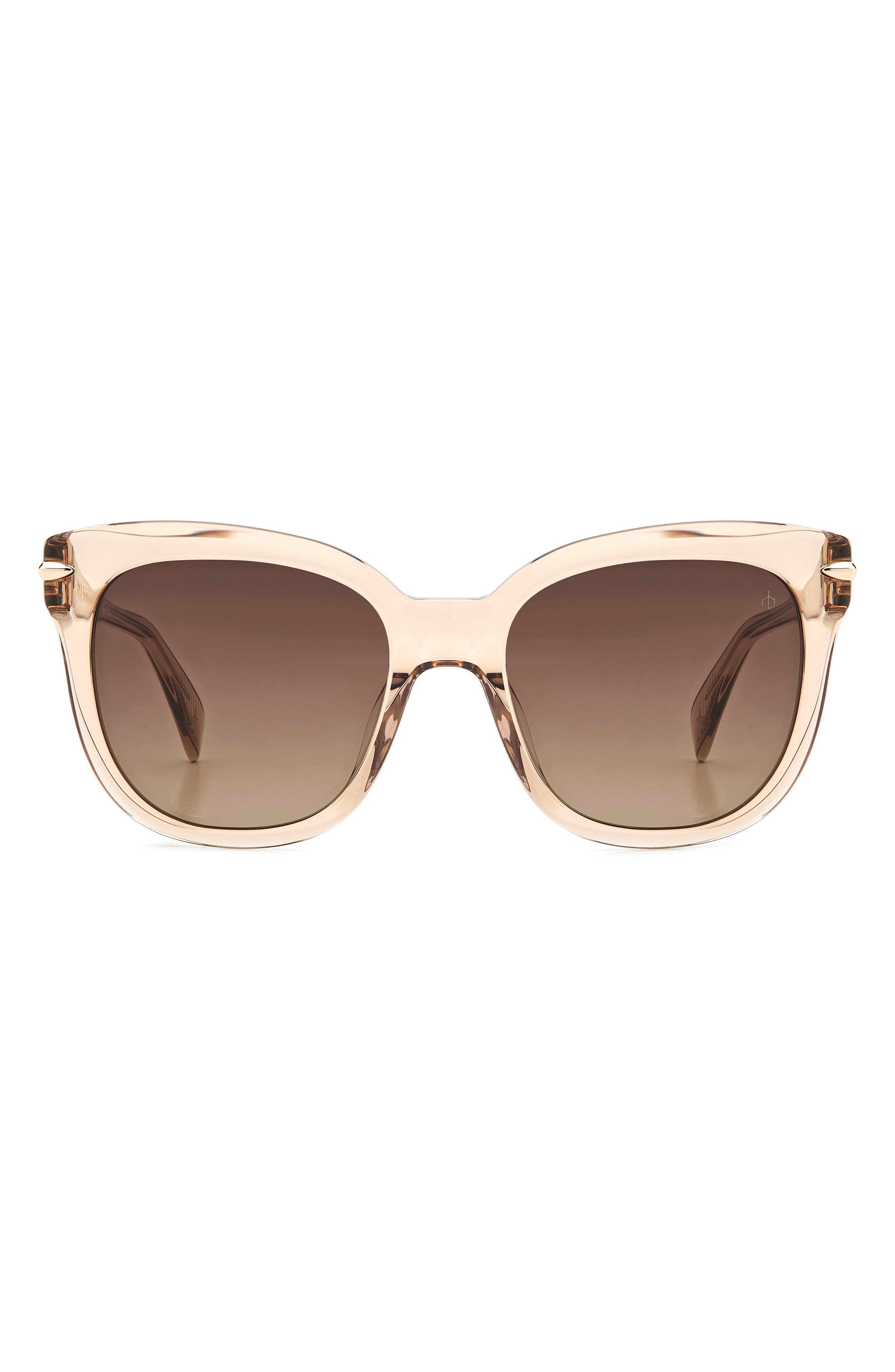 rag & bone 55mm Rectangular Sunglasses