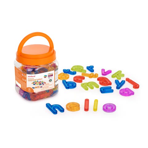Translucent Lowercase Letters 76 Pcs