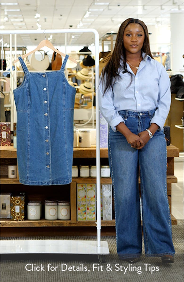 Alexis Button-Up Denim Minidress, sales video thumbnail
