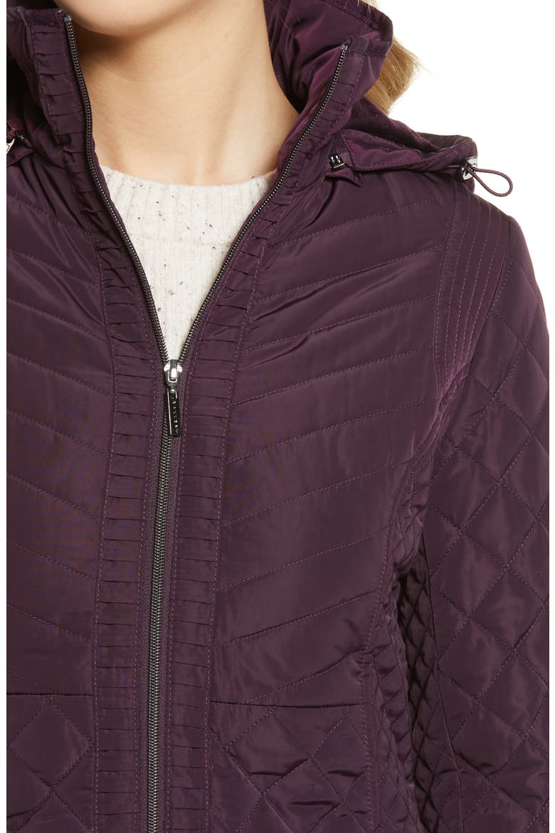 Quilted Jacket, Alternate, color, BLACKBERY