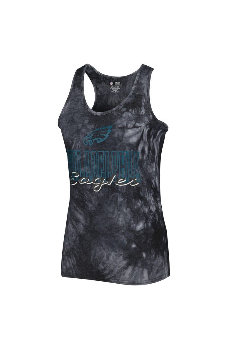 CONCEPTS SPORT Women's Concepts Sport Charcoal Philadelphia Eagles Billboard Scoop Neck Racerback Tank and Shorts Sleep Set, Alternate, color, 