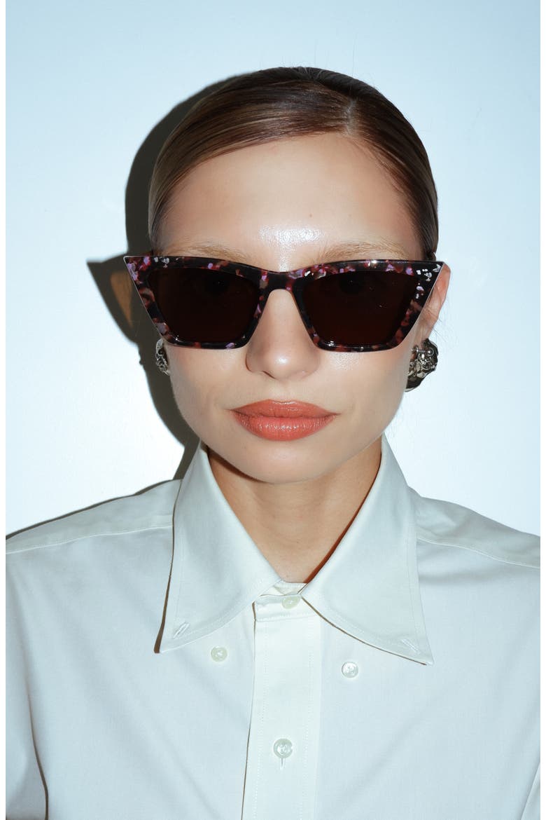 Rapture Sunglasses, Alternate, color, Lilac Turtle