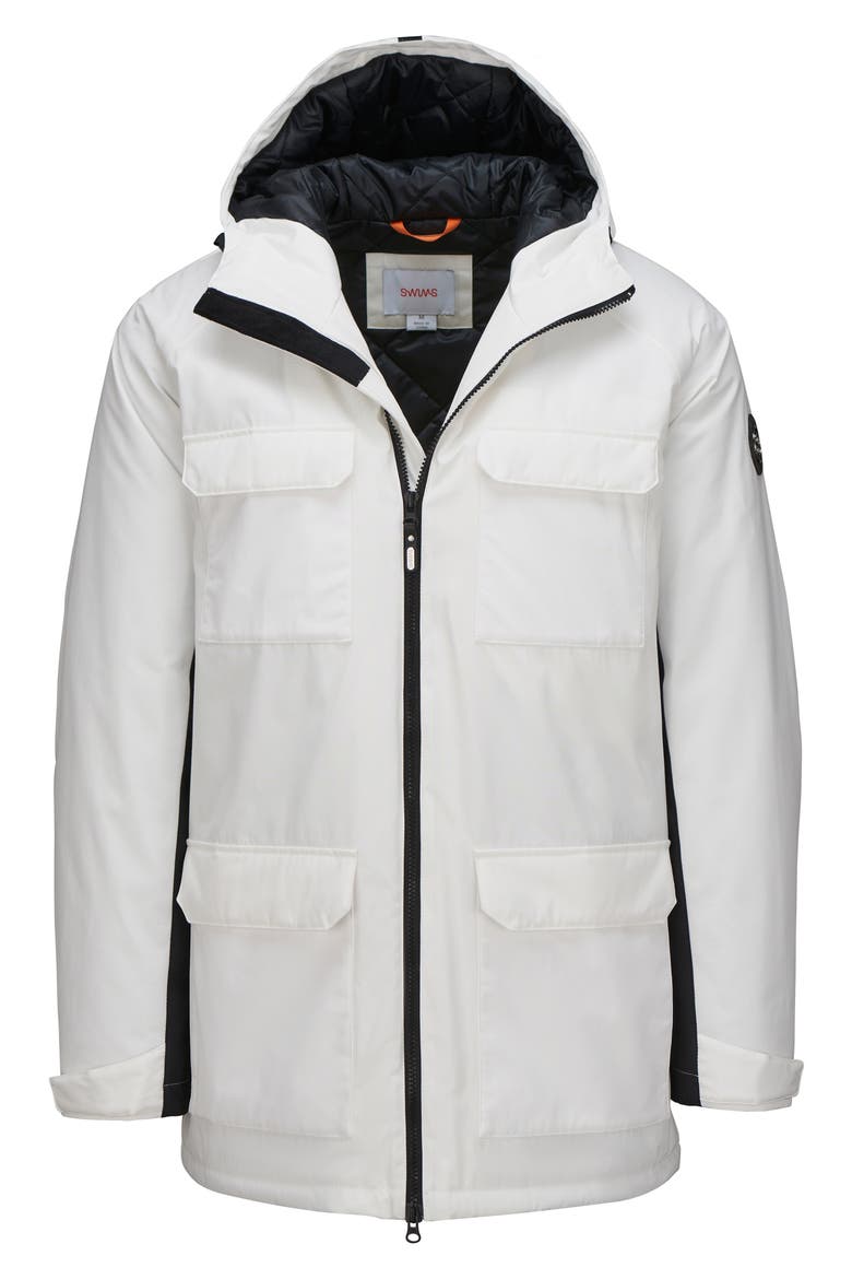 Laax Waterproof Jacket, Alternate, color, WHITE