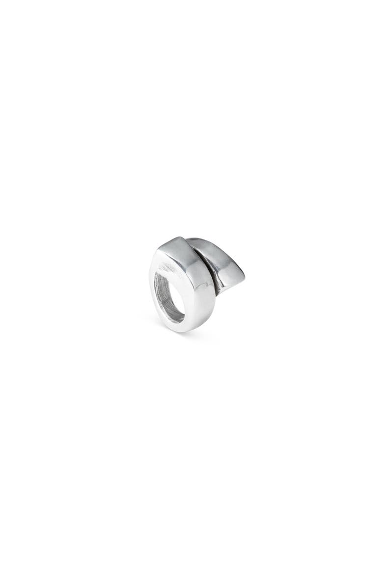Sterling Silver-Plated Spiral Ring, Main, color, Silver