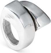 UNODE50 Sterling Silver-Plated Spiral Ring