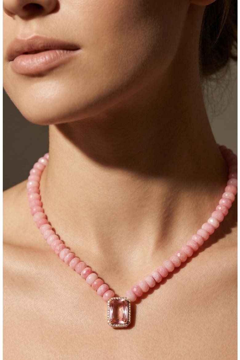 Ellie Necklace, Alternate, color, PINK