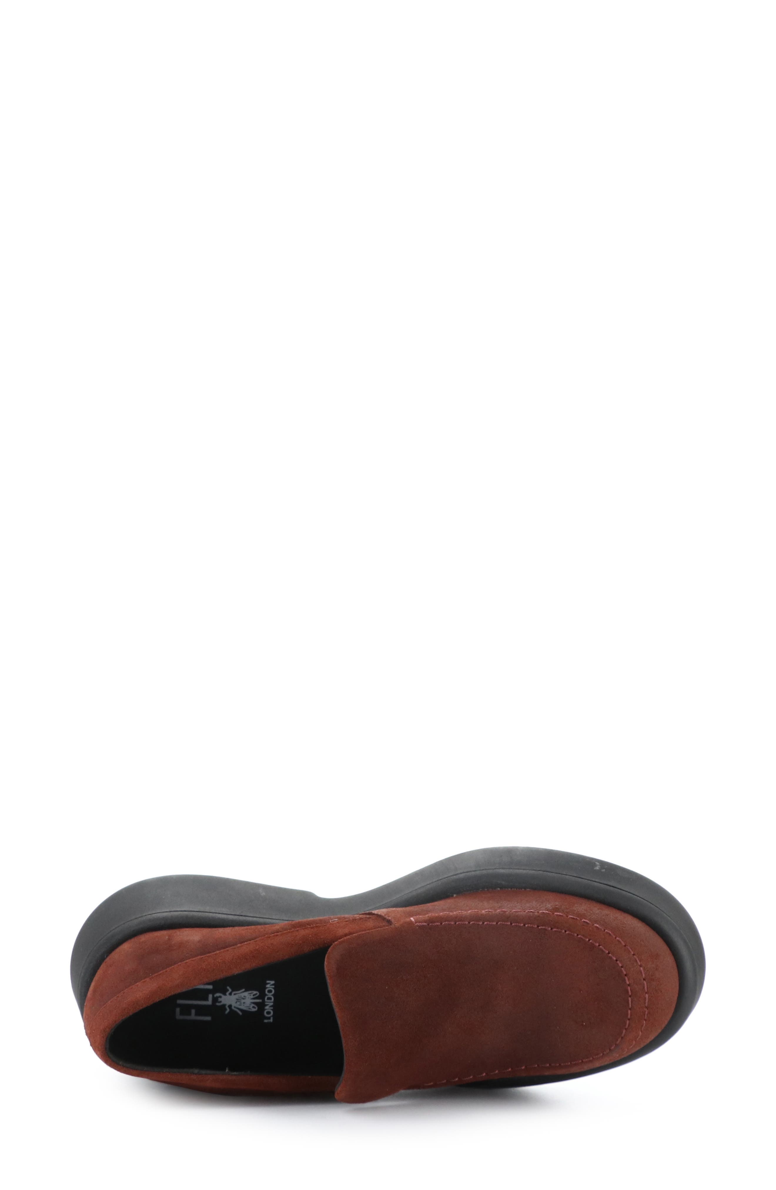 Fly London Maru Platform Loafer, Alternate, color, 005 Oxblood Oil Suede