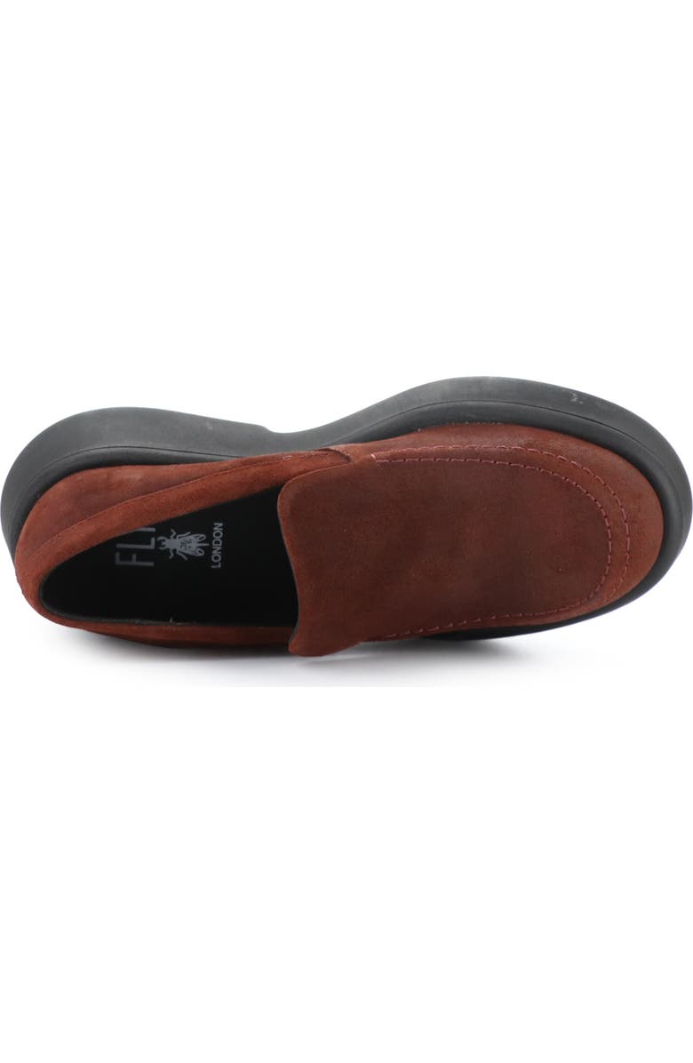 Fly London Maru Platform Loafer, Alternate, color, 005 Oxblood Oil Suede
