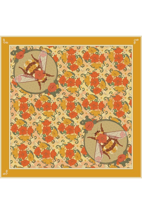 Henelle Large Silk Scarf In Bloom