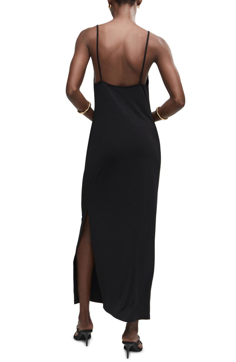 MANGO Cutout Maxi Dress, Alternate, color,