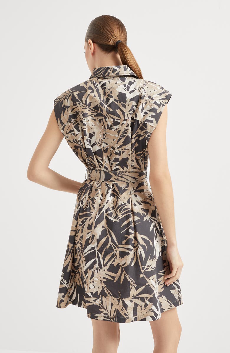 Brunello Cucinelli Herbarium Print Mini Chemisier dress, Alternate, color, 