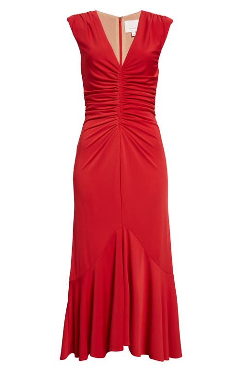 Shop Cinq À Sept Dianne Cap Sleeve Dress In Candy Apple
